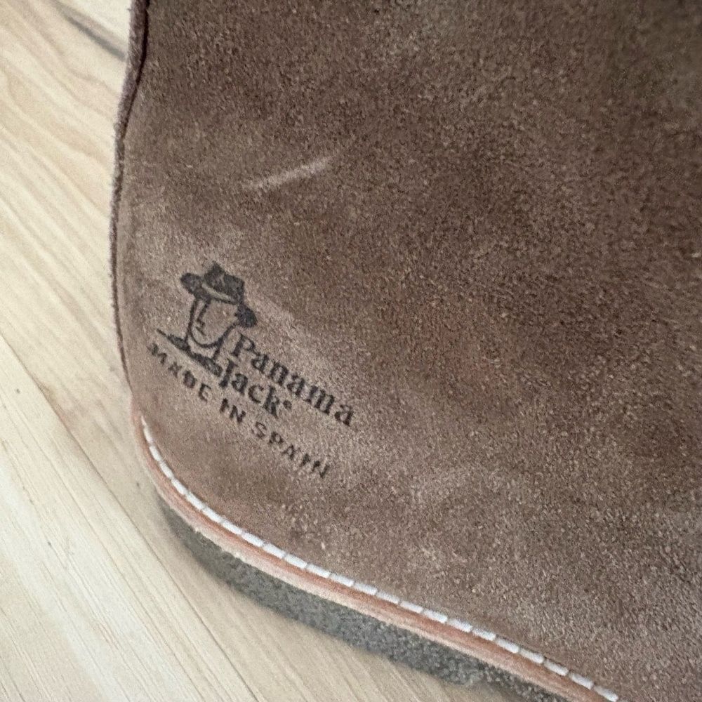 Panama Jack Gael Leather Boots Grayish Brown Suede Ankle Waterproof Classic - Picture 4 of 8